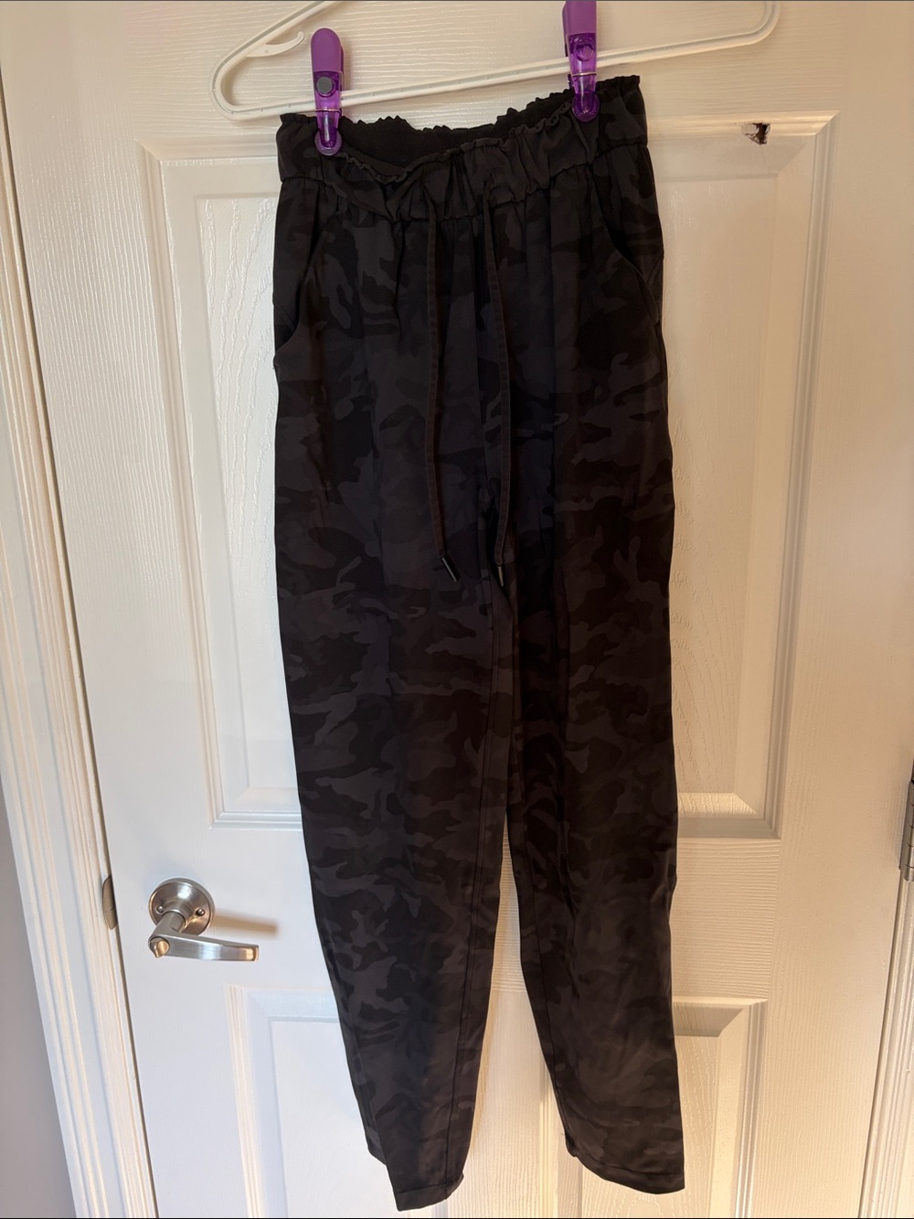 lululemon athletica Black Camo Straight Leg Joggers